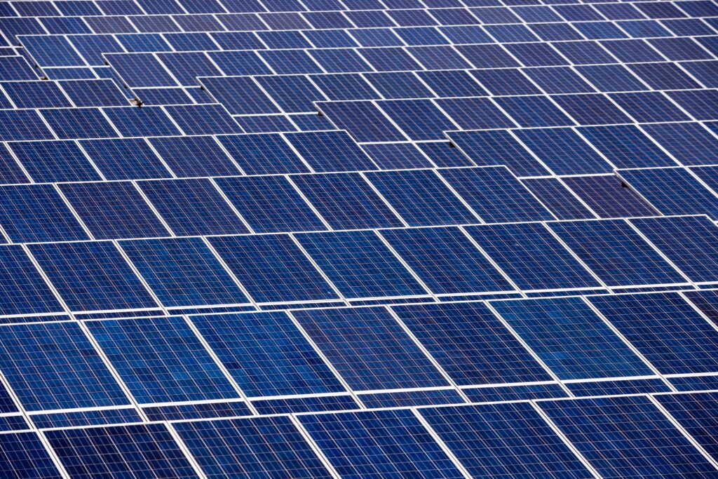 A solar panel is a device that converts sunlight into electricity by using photovoltaic (PV) cells.