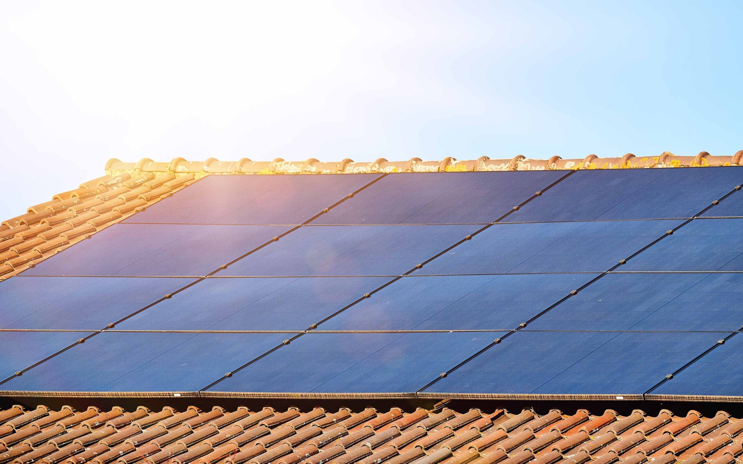 Solar Panels on a Tile Roof